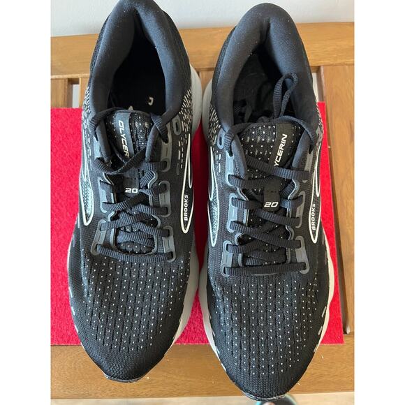Brooks Women's Glycerin 20 black/white Running Shoe SIZE 10 MEDIUM - Picture 2 of 10